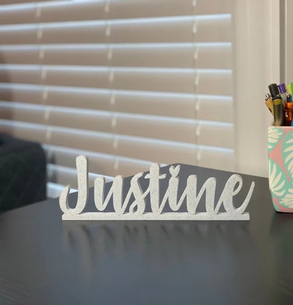 3D Printed Name Stand